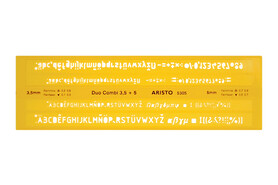 Schriftschablone Aristo Duo combi, Art.-Nr. 5305 - Paterno Shop